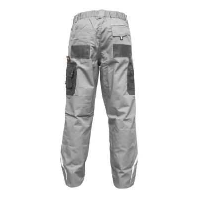 Pantaloni da lavoro in poliestere e cotone, grigi e neri, taglia L Breckner Germany - immagine 4