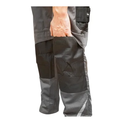 Pantaloni da lavoro in poliestere e cotone, grigi e neri, taglia L Breckner Germany - immagine 5