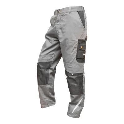 Pantaloni da lavoro in poliestere e cotone, grigi e neri, taglia S Breckner Germany - immagine 2