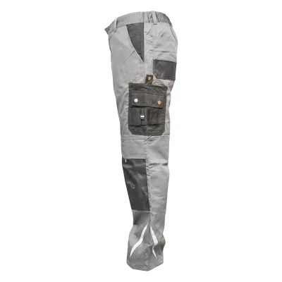 Pantaloni da lavoro in poliestere e cotone, grigi e neri, taglia XL Breckner Germany - immagine 3