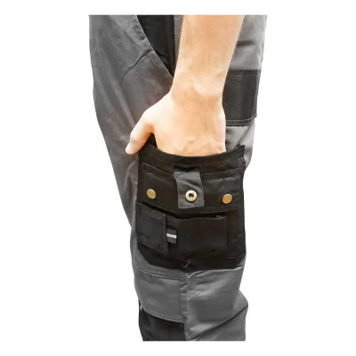 Pantaloni da lavoro in poliestere e cotone, grigi e neri, taglia XL Breckner Germany - immagine 6