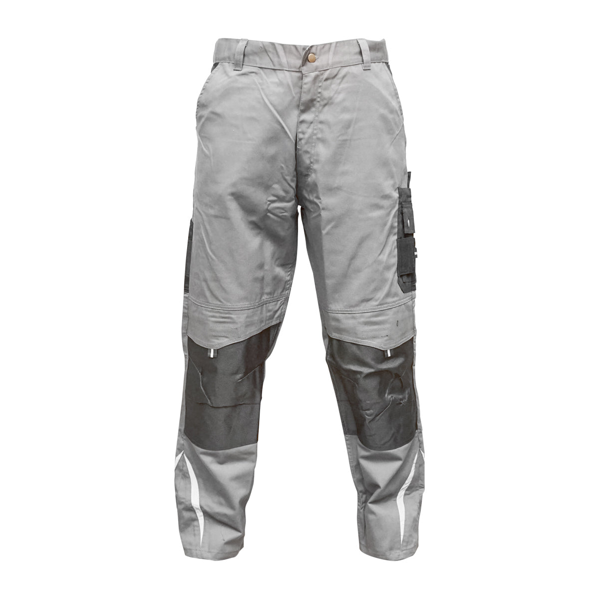 Pantaloni da lavoro in poliestere e cotone, grigi e neri, taglia XXL Breckner Germany