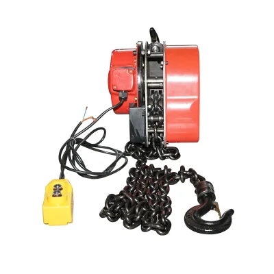 Paranco elettrico in acciaio 380V, 500W con catena da 3 m, portata massima 2000 kg, gancio di sicurezza Breckner Germany - immagine 3