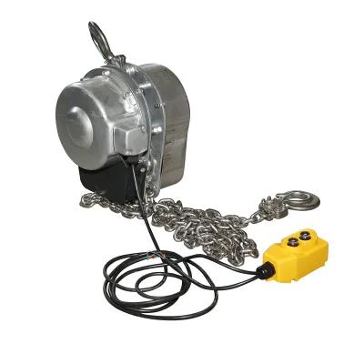 Paranco elettrico in acciaio inox 380V, 500W con catena da 3 m, carico massimo 1000 kg, gancio di sicurezza Breckner Germany - immagine 2