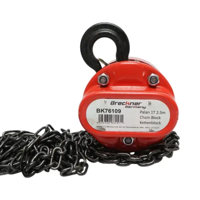 Paranco manuale a catena da 2,5 m, carico massimo 1000 kg, gancio di sicurezza Breckner Germany - immagine 4