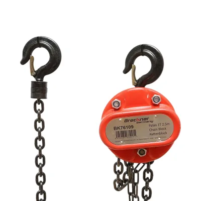 Paranco manuale a catena da 2,5 m, carico massimo 1000 kg, gancio di sicurezza Breckner Germany - immagine 2