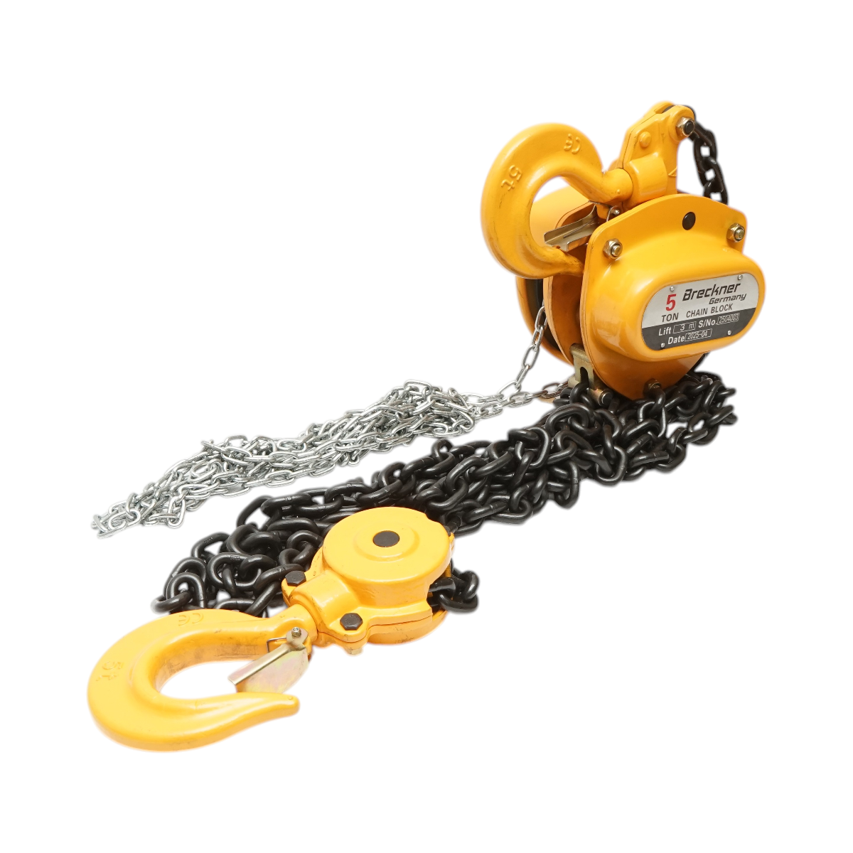 Paranco manuale a catena, carico massimo 5000 kg, lunghezza catena 3 m Breckner Germany - immagine 4