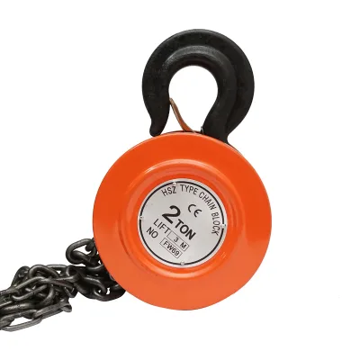 Paranco manuale a catena, portata massima 2000 kg, lunghezza catena 3 m e gancio di sicurezza. - immagine 4