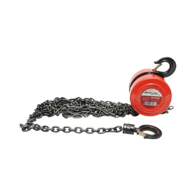 Paranco manuale con catena da 3 m, carico massimo 1000 kg, gancio di sicurezza Breckner Germany