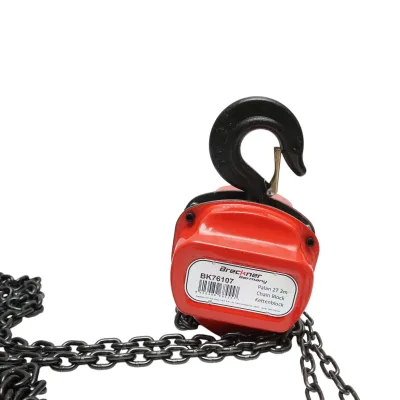 Paranco manuale con catena da 3 m, portata massima 2000 kg, gancio di sicurezza Breckner Germany - immagine 4