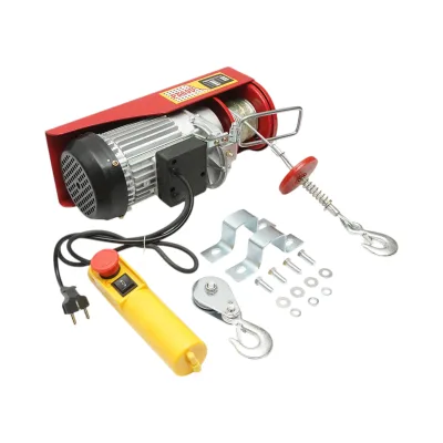 Paranco/gru elettrica 220V/50Hz 1150W, carico massimo 300/600Kg, velocità di sollevamento 5-10m/min, altezza di sollevamento 6-12m IP40 - immagine 3