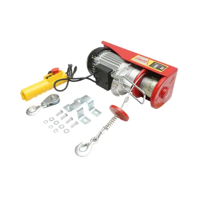 Paranco/gru elettrica 220V/50Hz 1150W, carico massimo 300/600Kg, velocità di sollevamento 5-10m/min, altezza di sollevamento 6-12m IP40 - immagine 2