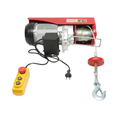 Paranco/gru elettrica 220V/50Hz 2200W, carico massimo 500/1000Kg, velocità di sollevamento 4-8m/min, altezza di sollevamento 6-12m IP40 - immagine 2