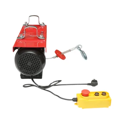 Paranco/gru elettrica 220V/50Hz 2200W, carico massimo 500/1000Kg, velocità di sollevamento 4-8m/min, altezza di sollevamento 6-12m IP40 - immagine 6