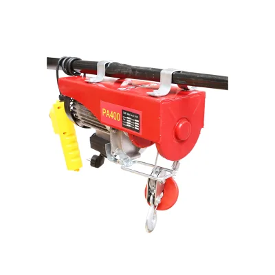 Paranco/gru elettrica 220V/50Hz 850W, carico massimo 200/400kg, velocità di sollevamento 5-10m/min, altezza di sollevamento 6-12m, protezione IP40 - immagine 6