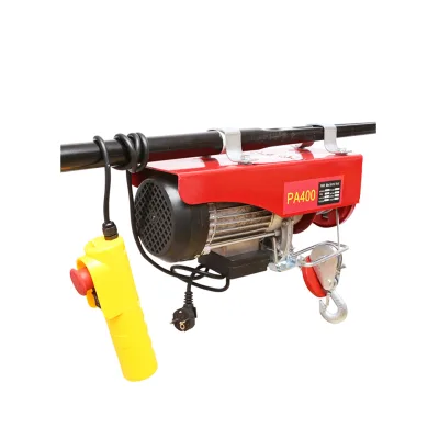 Paranco/gru elettrica 220V/50Hz 850W, carico massimo 200/400kg, velocità di sollevamento 5-10m/min, altezza di sollevamento 6-12m, protezione IP40 - immagine 5