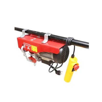 Paranco/gru elettrica 220V/50Hz 850W, carico massimo 200/400kg, velocità di sollevamento 5-10m/min, altezza di sollevamento 6-12m, protezione IP40 - immagine 4