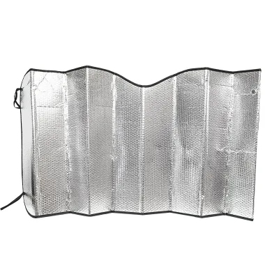 Parasole per parabrezza auto 130x60 cm in foglio di alluminio con ventose di fissaggio Breckner Germany - immagine 3