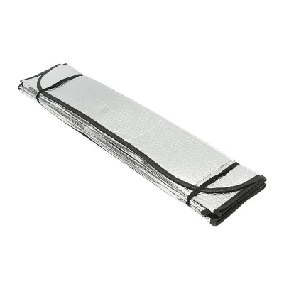 Parasole per parabrezza auto 130x60 cm in foglio di alluminio con ventose di fissaggio Breckner Germany - immagine 2