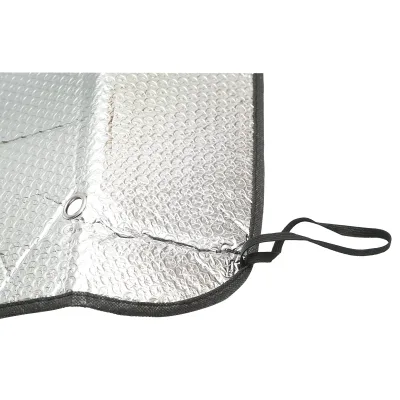 Parasole per parabrezza auto 150x80 cm in foglio di alluminio con ventose di fissaggio Breckner Germany - immagine 6