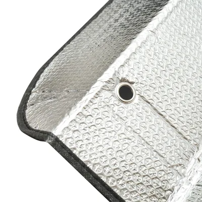Parasole per parabrezza auto 150x80 cm in foglio di alluminio con ventose di fissaggio Breckner Germany - immagine 5