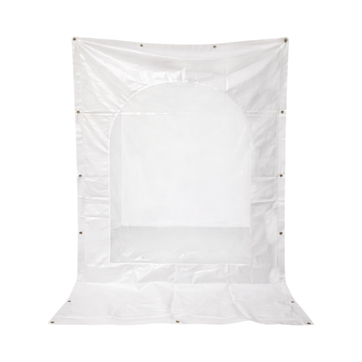 Parete laterale per gazebo 2x2,8 m bianca con vetro trasparente LP64 - immagine 2