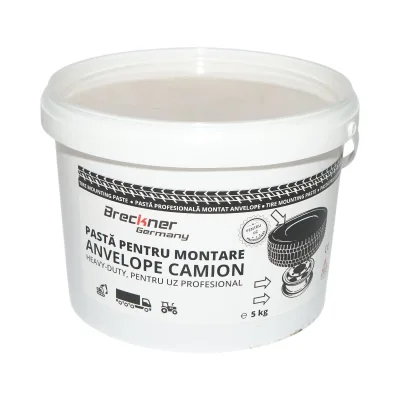 Pasta beige per montaggio pneumatici per autocarri pesanti, 5 kg, USO PROFESSIONALE Breckner Germany