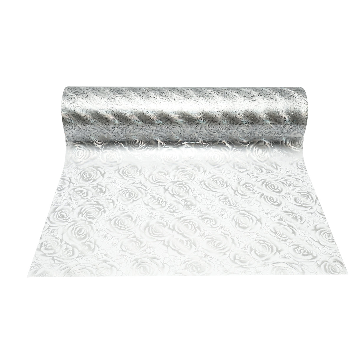 Pellicola protettiva trasparente in PVC siliconico per tavoli, 100 cm, spessore 1,2 mm, fantasia a rose, 20 m/rotolo Breckner Germany - immagine 2