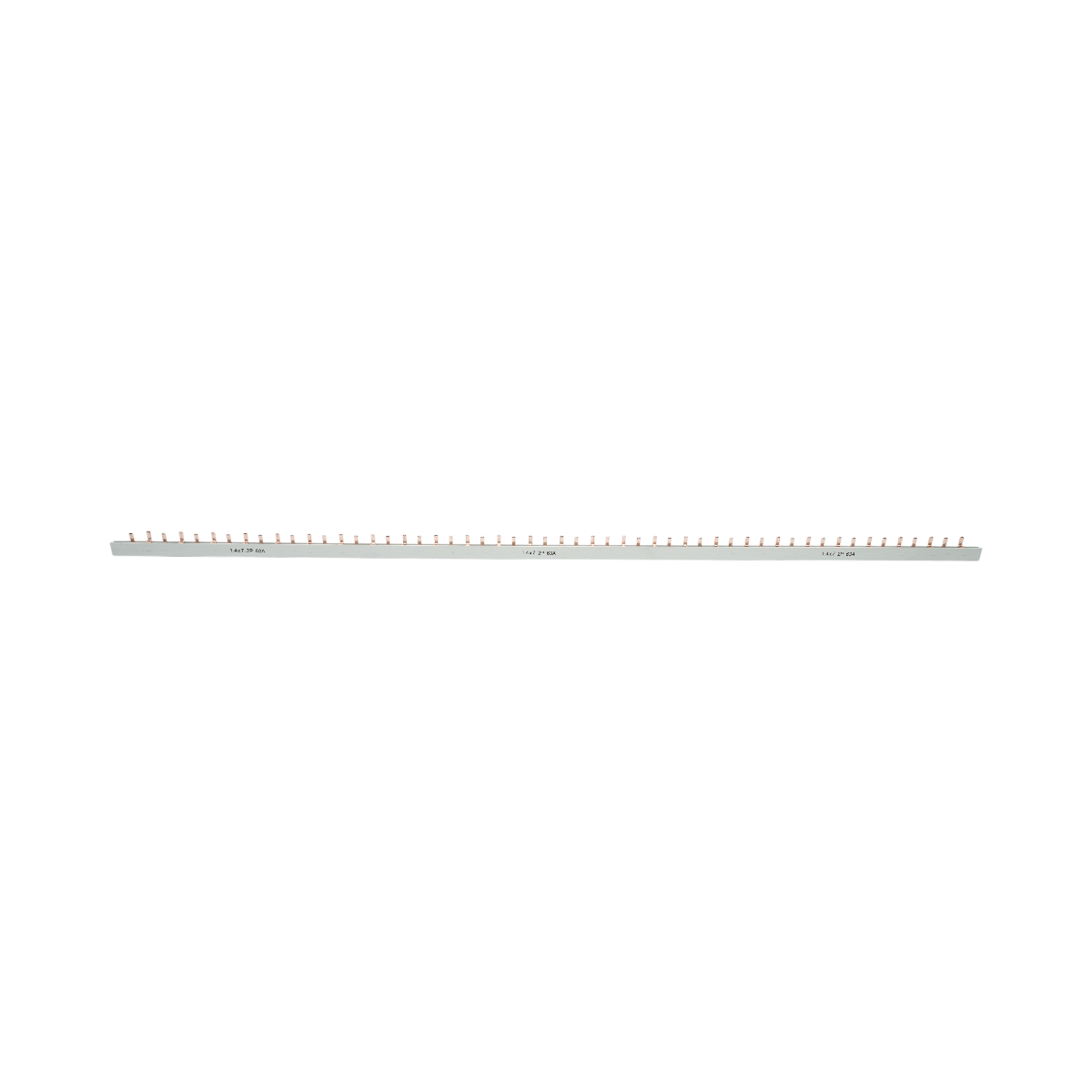 Pettine di collegamento (busbar) monofase 1 m, 2P, 63 A, 56 moduli, per l’alimentazione di interruttori automatici Longroad - immagine 4