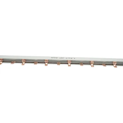 Pettine di collegamento (busbar) monofase 1 m, 2P, 63 A, 56 moduli, per l’alimentazione di interruttori automatici Longroad - immagine 2