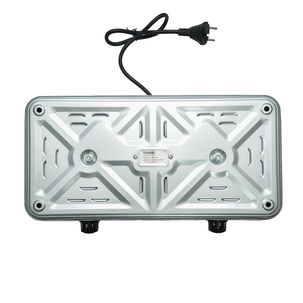 Piastra elettrica 220V, con 2 fornelli, 2000W, 470x250x70mm Piastra riscaldante - immagine 3