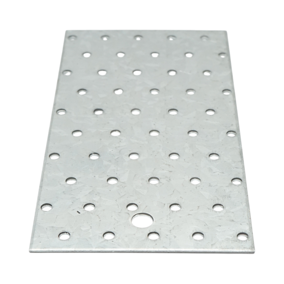 Piastra forata 100x200mm, spessore 2mm, acciaio zincato - immagine 3