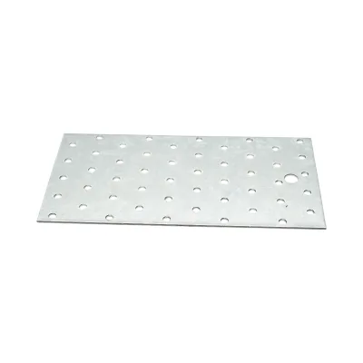 Piastra forata 100x200mm, spessore 2mm, acciaio zincato - immagine 2