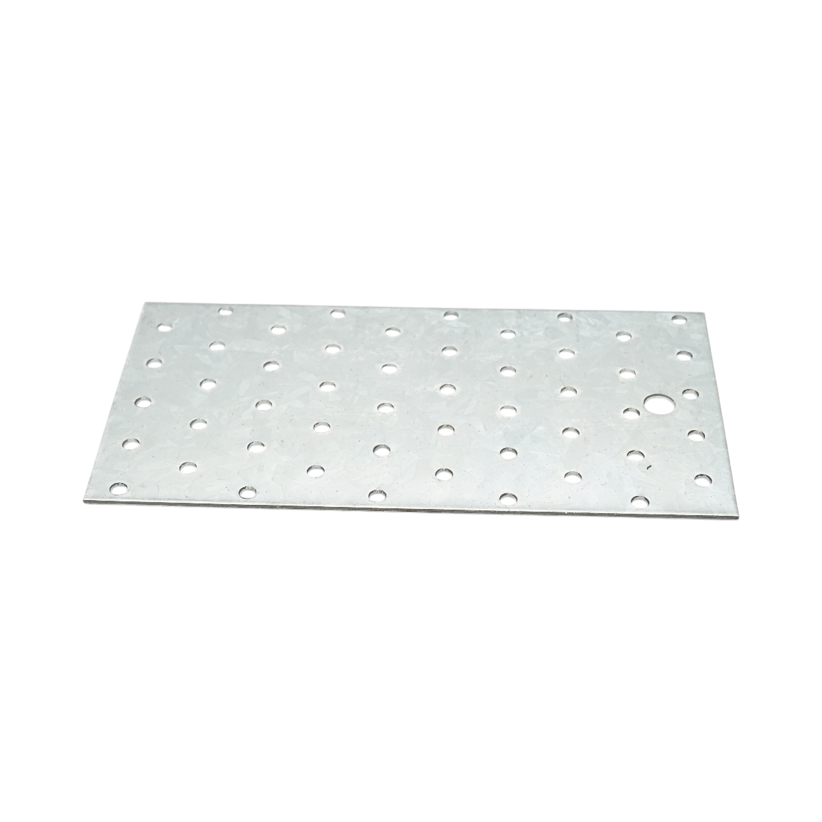 Piastra forata 100x200mm, spessore 2mm, acciaio zincato - immagine 2
