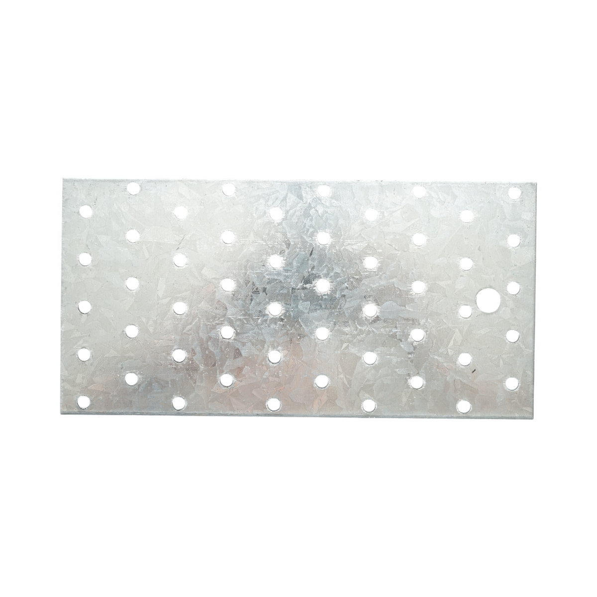 Piastra forata 100x200mm, spessore 2mm, acciaio zincato - immagine 4