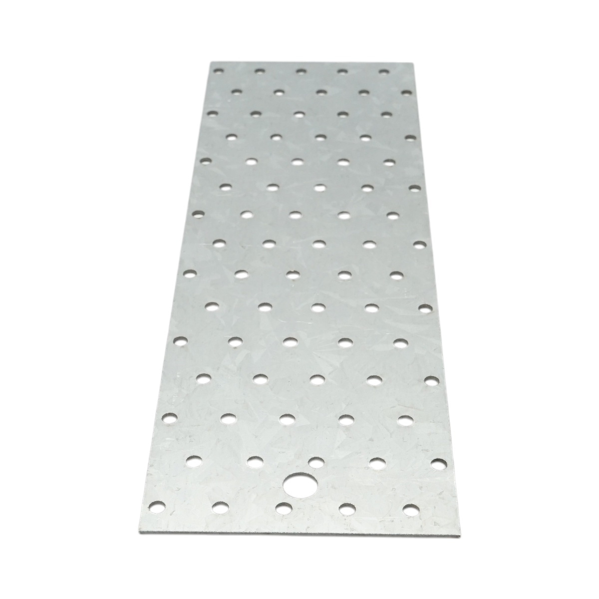 Piastra forata 100x300mm, spessore 2mm, acciaio zincato - immagine 3