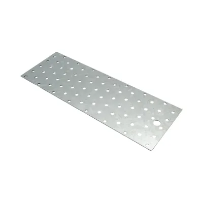 Piastra forata 100x300mm, spessore 2mm, acciaio zincato - immagine 4