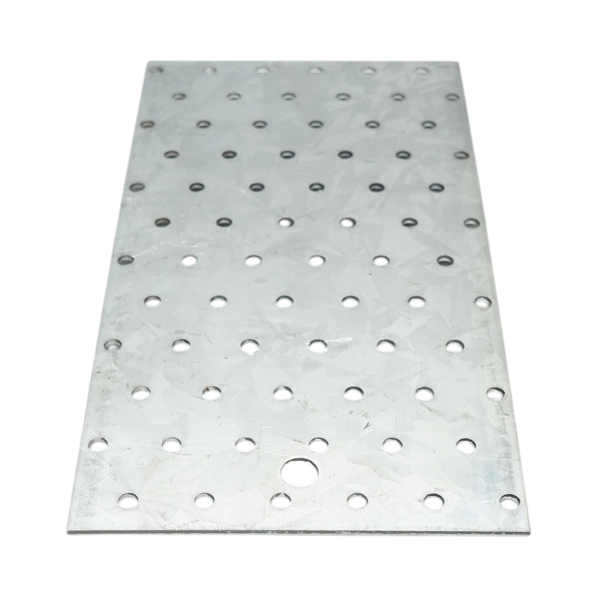 Piastra forata 120x240mm, spessore 2mm, acciaio zincato - immagine 3