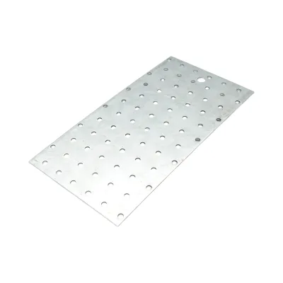 Piastra forata 120x240mm, spessore 2mm, acciaio zincato
