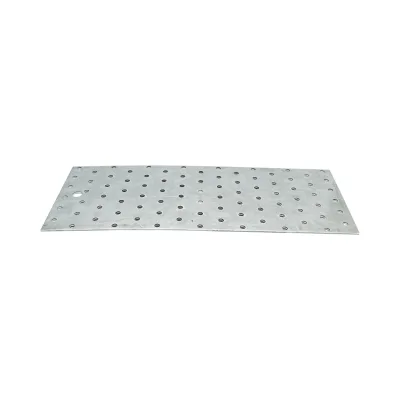 Piastra forata 120x300mm, spessore 2mm, acciaio zincato - immagine 2