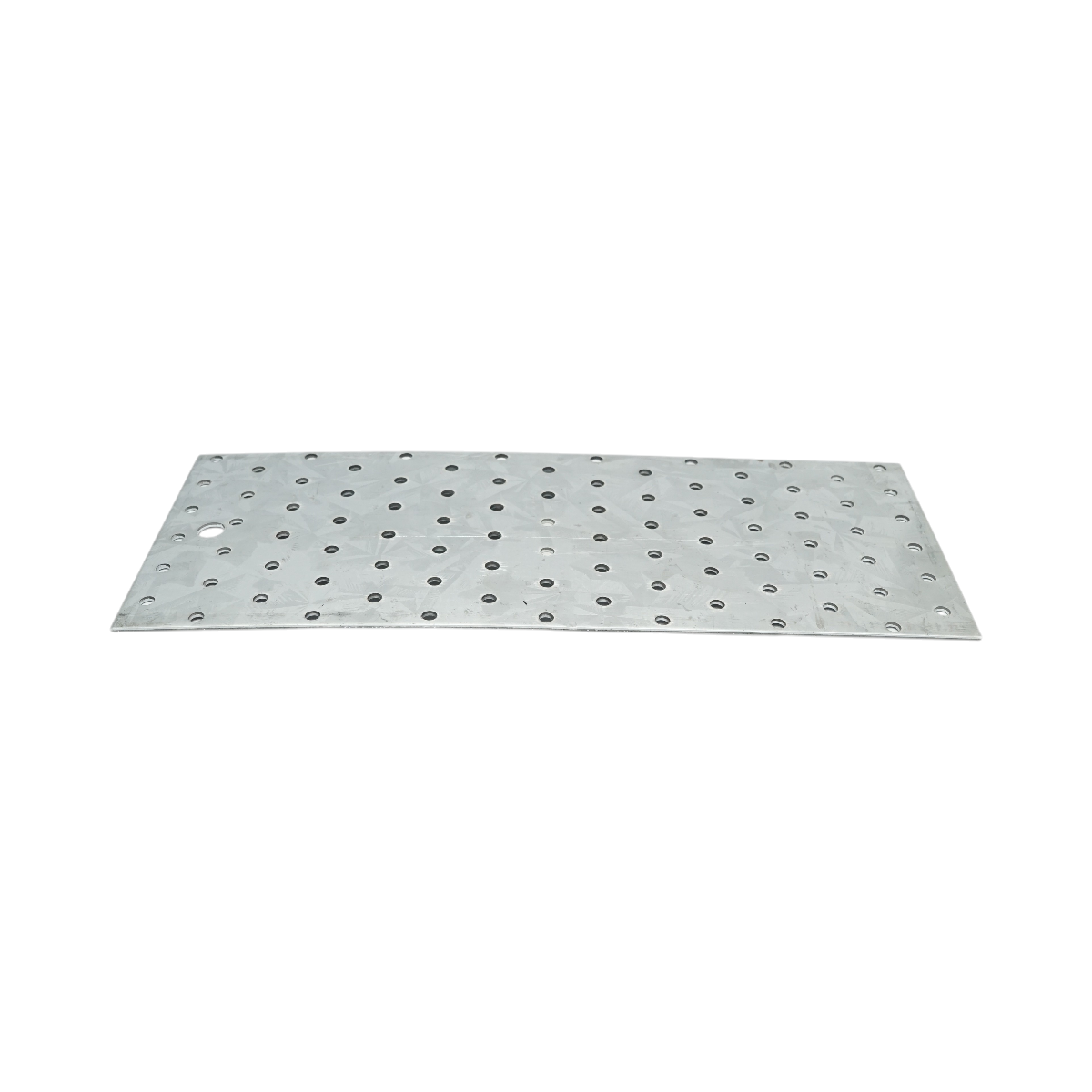 Piastra forata 120x300mm, spessore 2mm, acciaio zincato - immagine 2