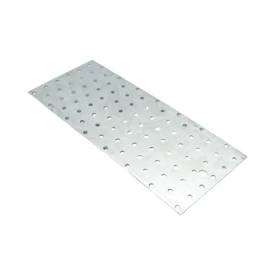 Piastra forata 120x300mm, spessore 2mm, acciaio zincato - immagine 3