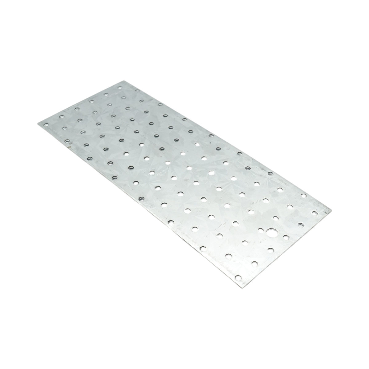 Piastra forata 120x300mm, spessore 2mm, acciaio zincato - immagine 3