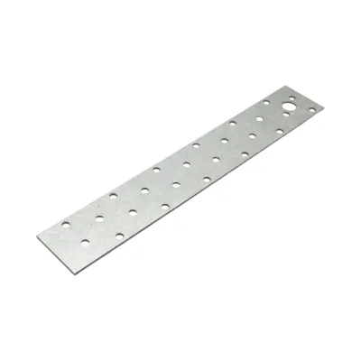 Piastra forata 40x250mm, spessore 2mm, acciaio zincato