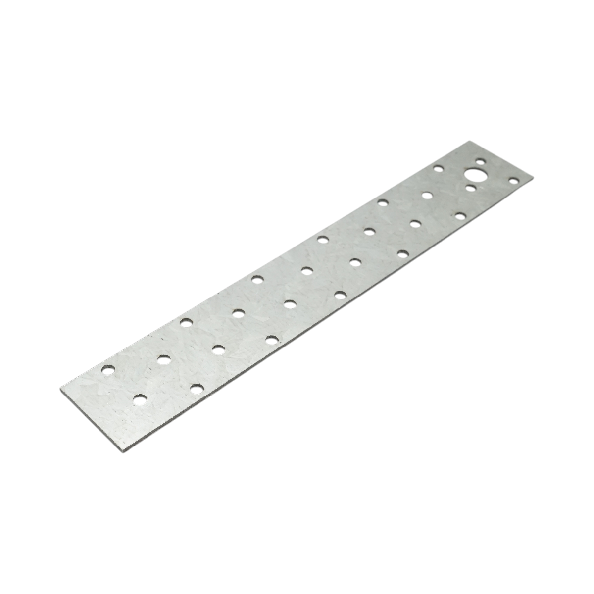 Piastra forata 40x250mm, spessore 2mm, acciaio zincato