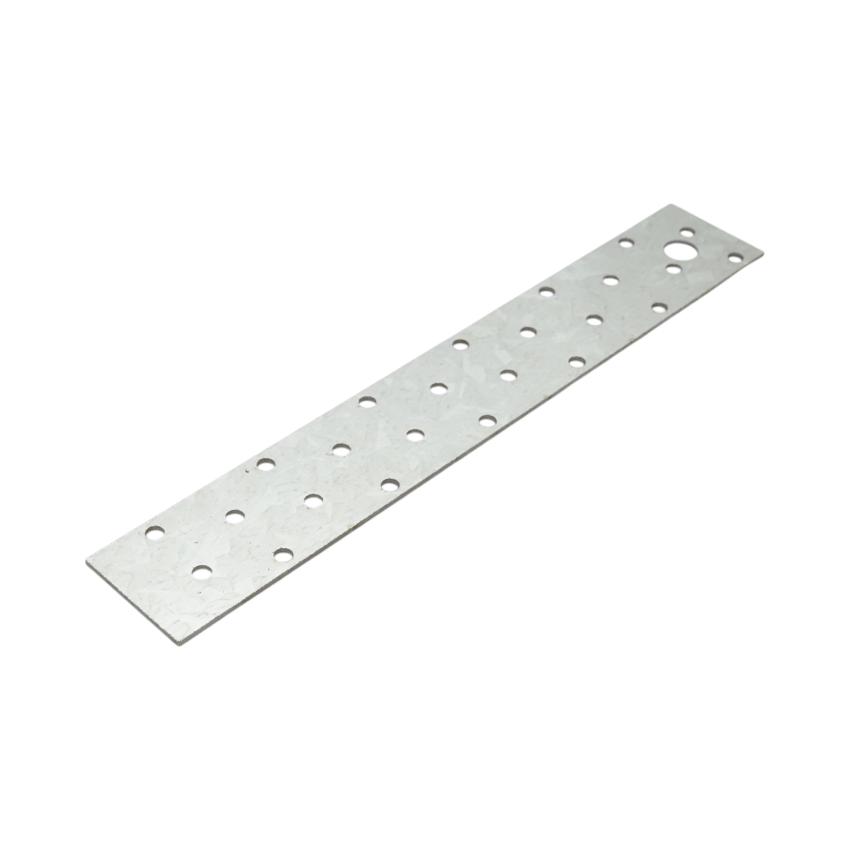 Piastra forata 40x250mm, spessore 2mm, acciaio zincato