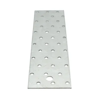 Piastra forata 60x240mm, spessore 2mm, acciaio zincato - immagine 3