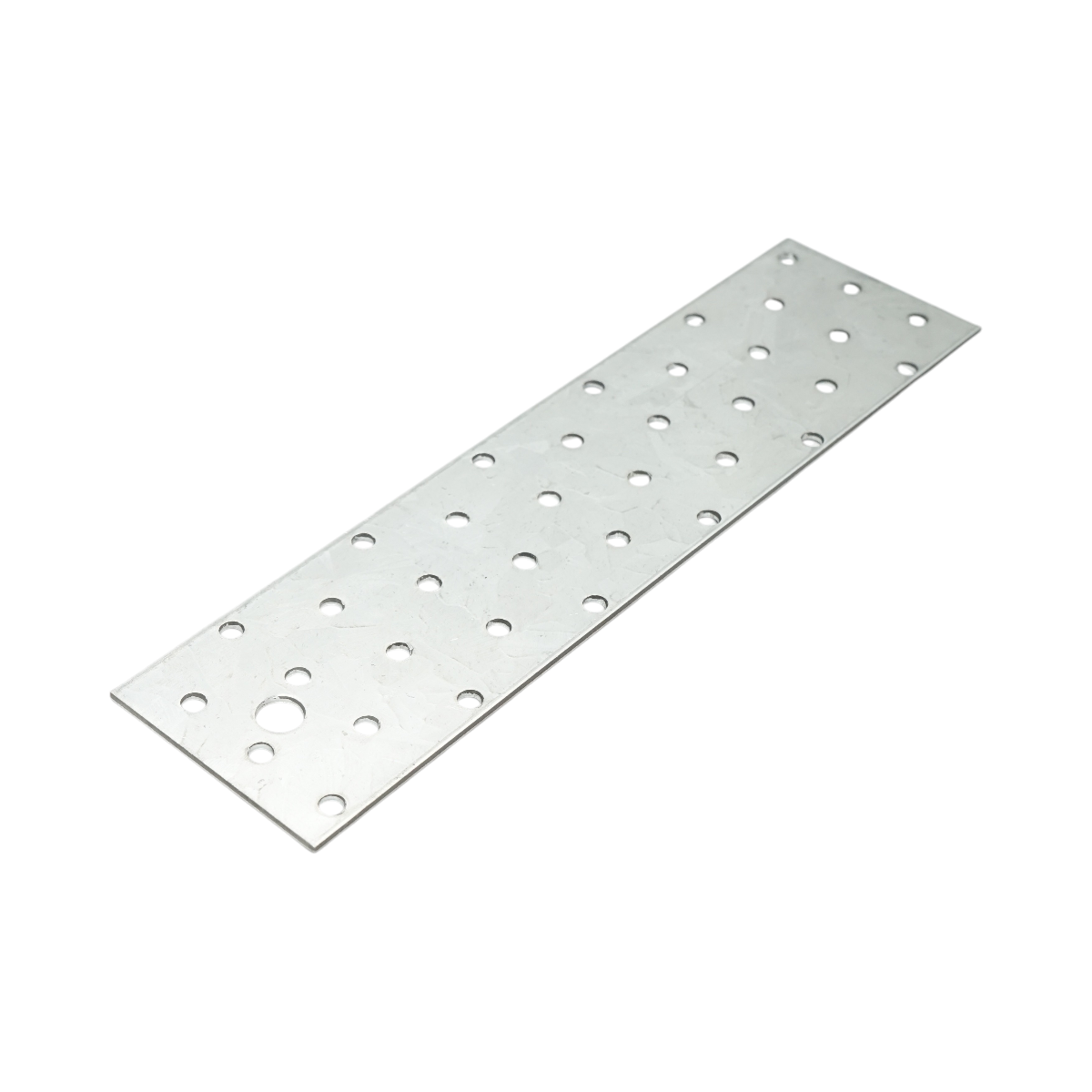 Piastra forata 60x240mm, spessore 2mm, acciaio zincato