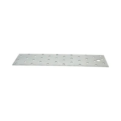 Piastra forata 60x240mm, spessore 2mm, acciaio zincato - immagine 2