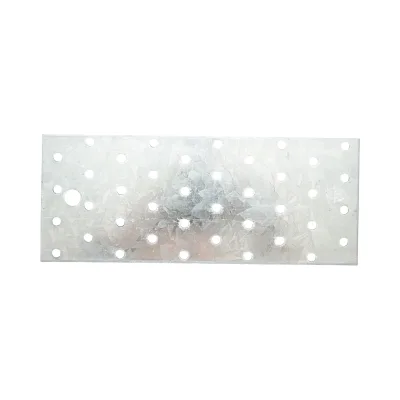 Piastra forata 80x200mm, spessore 2mm, acciaio zincato - immagine 4
